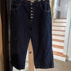 Cotton On Dark Blue mid wide crop